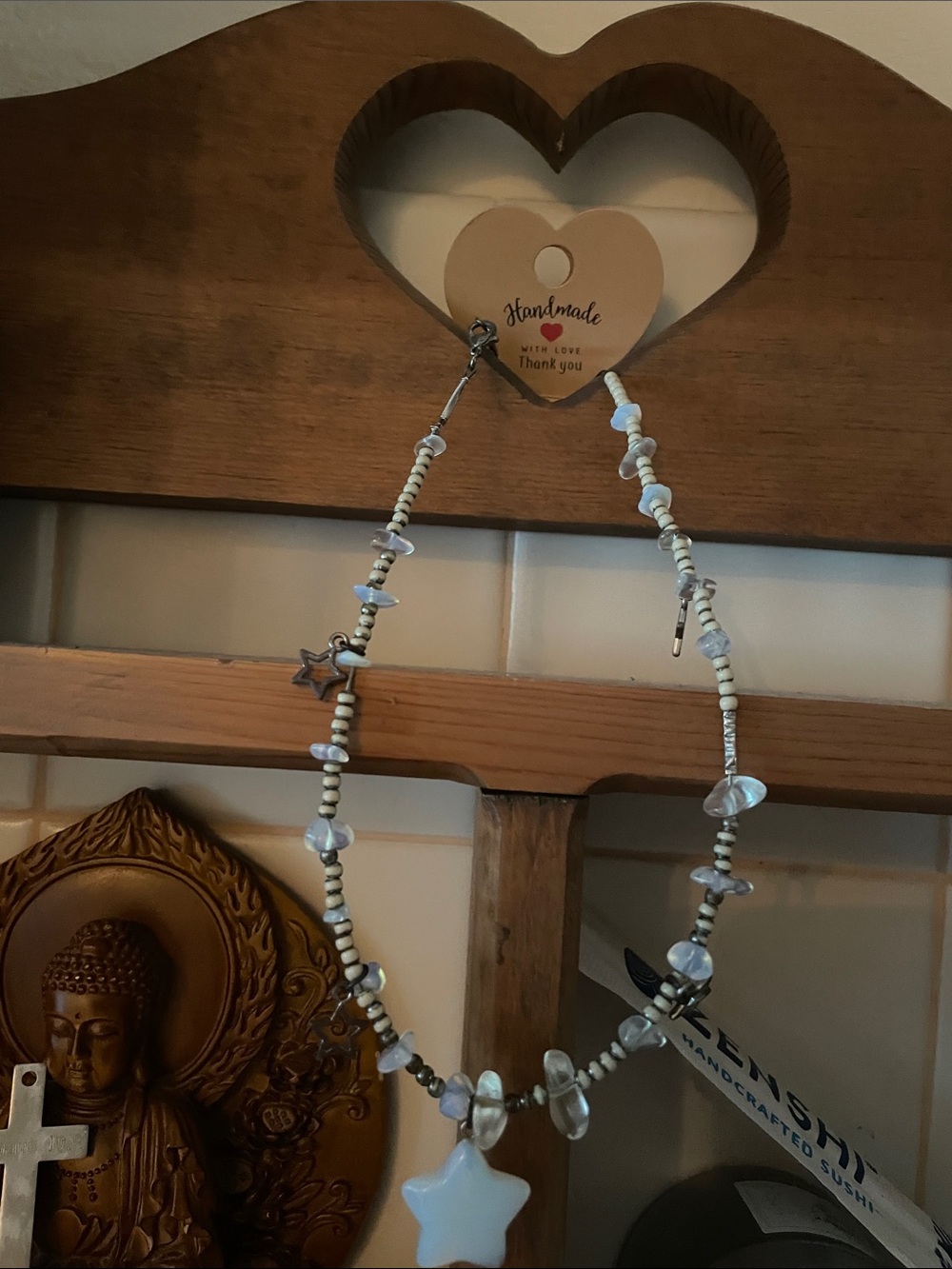 Sparkly Crystals & Stars ⭐️ Metal Beaded Necklace